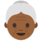 Old Woman - Medium Black emoji on Google